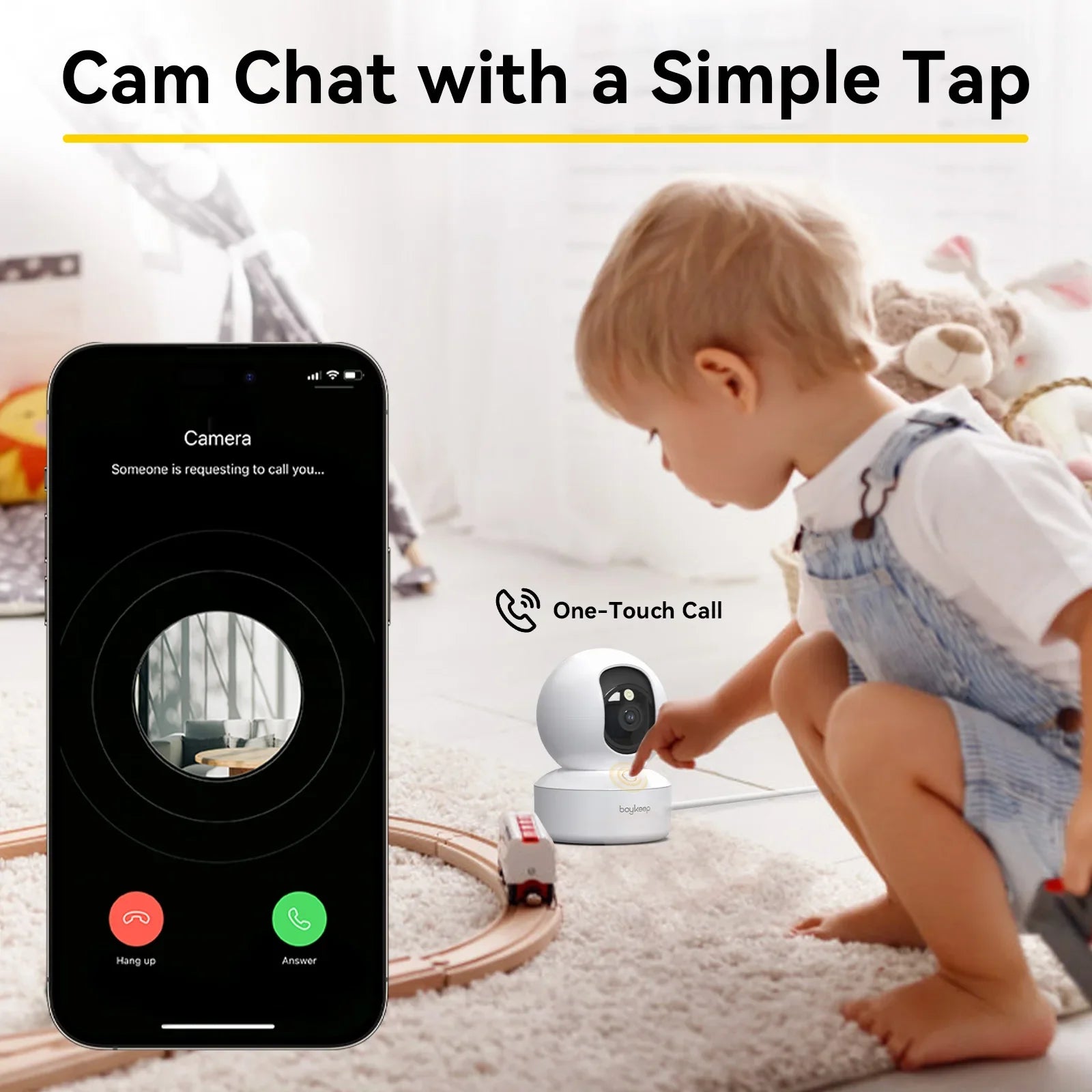 Caméra Intérieure WiFi 3MP avec Suivi Automatique